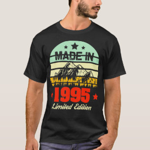 Geschenk für 25 Jahre Alter Vintager Berg 1995 25. T-Shirt