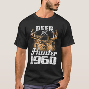 Geschenk für 60 Jahre alten Hirschjäger 1960 Jagd  T-Shirt