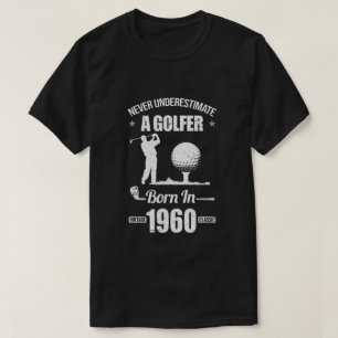 Geschenk für 60 Jahre Golfer Golf 1960 60. Geburt T-Shirt