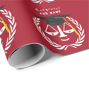 Geschenk für Abschluss der Creative Law School Geschenkpapier