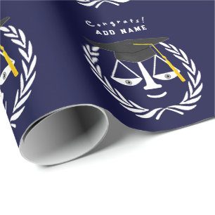 Geschenk für Abschluss der Creative Law School Geschenkpapier