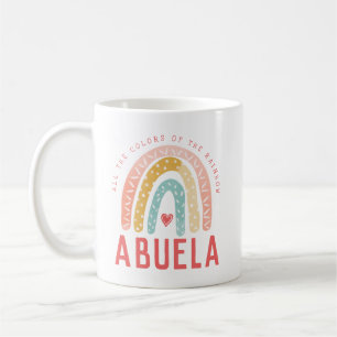 Geschenk für Abuela   Alle Farben des Regenbogens Kaffeetasse