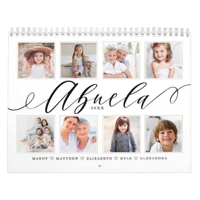 Geschenk für Abuela | Enkelkinder Fotos Kalender (Titelbild)