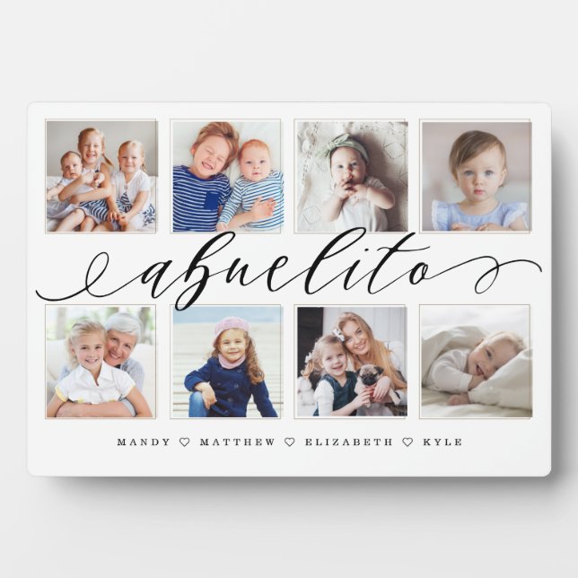 Geschenk für Abuelito | Entenkinder - FotoCollage Fotoplatte (Vorderseite)
