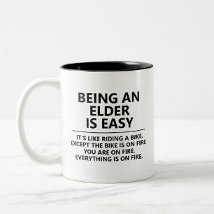 Geschenk für Ältester Jw, Geschenk für Jw-Bruder,  Zweifarbige Tasse