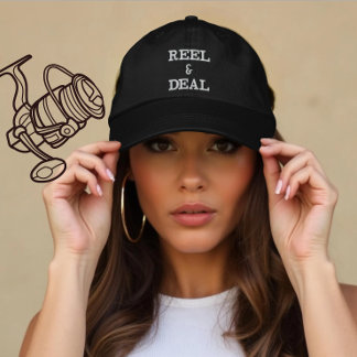 Geschenk für Angelfreunde Bestickte Baseballkappe