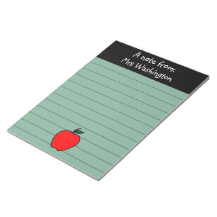Geschenk für Apple Notepad-Apple-Schullehrer Notizblock