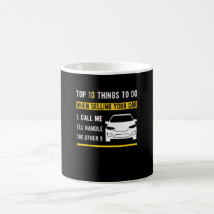 Geschenk für Autoverkäufer, der Autos liebt Kaffeetasse