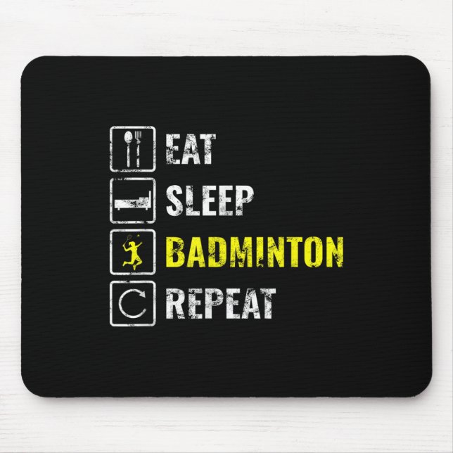 Geschenk für Badmintonspieler  Mousepad (Vorne)