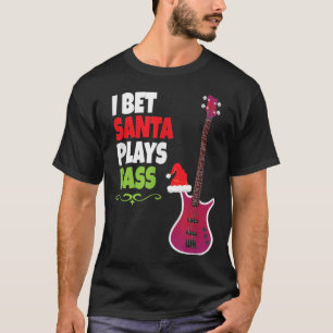 Geschenk für Bass Guitar Player Cool Weihnachten T-Shirt