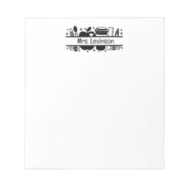 Geschenk für benutzerdefinierte Notepad-Lehrer Notizblock