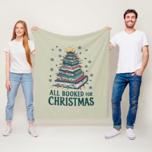 Geschenk für Bibliothekar Liebhaber zu Weihnachten Fleecedecke