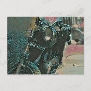 Geschenk für Biker Postkarte