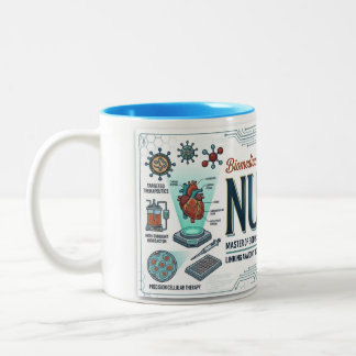 Geschenk für biomedizinische Pflegekraft Zweifarbige Tasse
