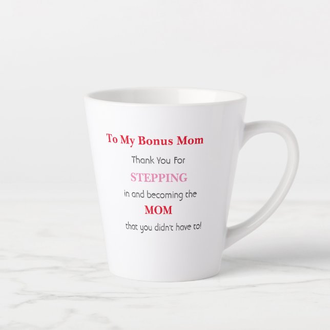 Geschenk für Bonus-Mama - Geschenk für Step-Mama K Milchtasse (Rechts)