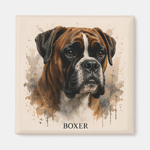 Geschenk für Boxer-Starke Familien-Hunde-Liebhaber Magnet