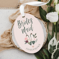 Geschenk für Bridesmaid | Name & Meldung High Heel