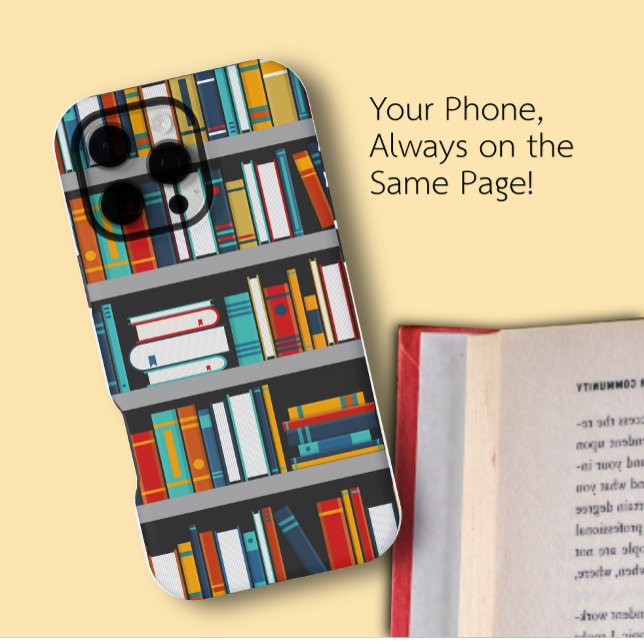 Geschenk für Bücherwurm - Buchliebhaber | iPhone H Hülle (unique iphone cases, creative iphone case, book reader, library, bookworm, gift for student, girls)