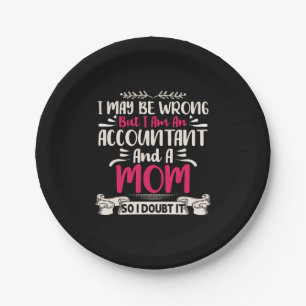 Geschenk für Buchhalter   Buchhalterin und eine Mu Pappteller