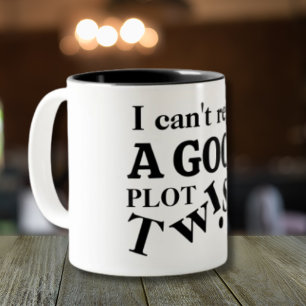 Geschenk für Buchliebhaber Funny Plot Drehung Zweifarbige Tasse