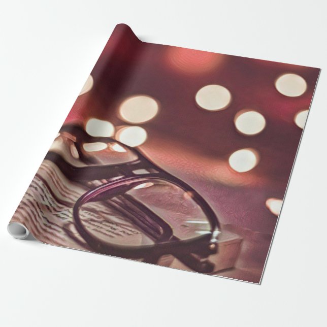 Geschenk für Buchliebhaber Geschenkpapier (Ungerollt)