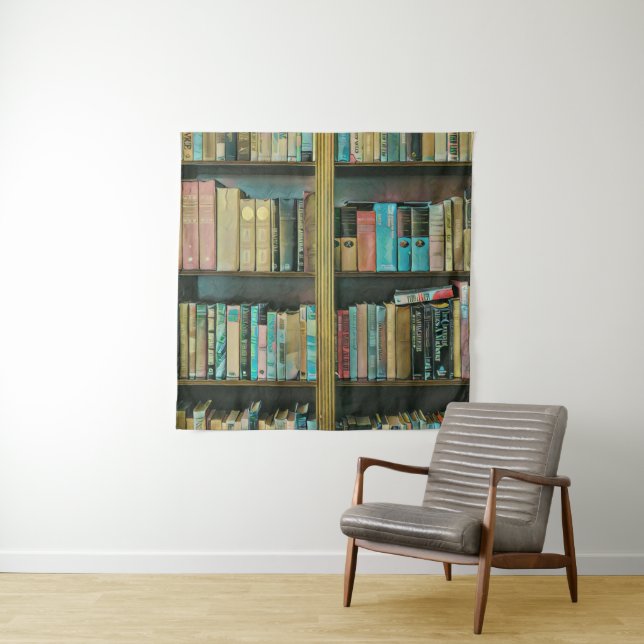 Geschenk für Buchliebhaber Wandteppich (Beispiel)