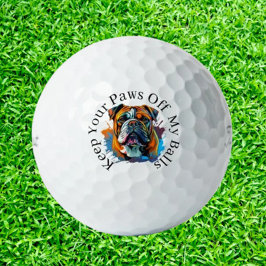 Geschenk für Bulldoggenliebhaber-Golfer Golfball