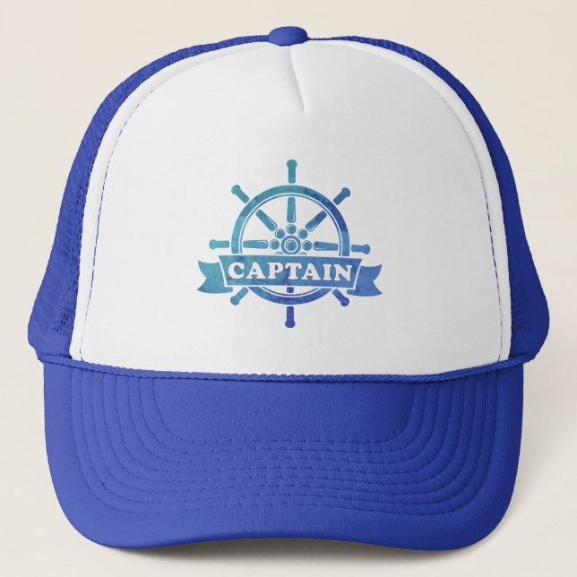 Geschenk für Captain Hat Truckerkappe (Vorderseite)