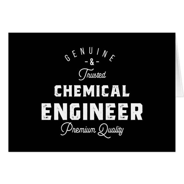 Geschenk für Chemieingenieure (Vorderseite (Horizontal))