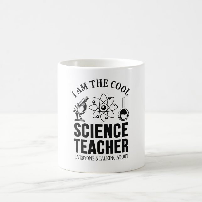 Geschenk für coole Wissenschaftslehrer Kaffeetasse (Mittel)
