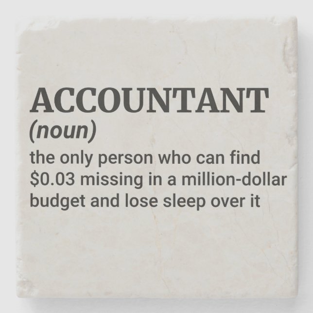 Geschenk für CPA Steinuntersetzer (Vorderseite)