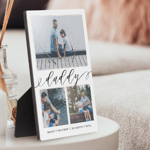 Geschenk für Daddy Erinnerungen 3 FotoCollage Fotoplatte