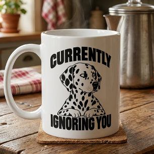 Geschenk für Dalmatiner-Sarkasmus-Introvertierter- Kaffeetasse