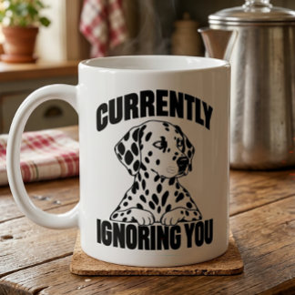 Geschenk für Dalmatiner-Sarkasmus-Introvertierter- Kaffeetasse