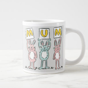 Geschenk für das Design von lustigen Kaninchen Jumbo-Tasse
