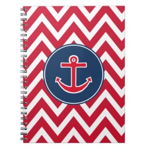 Geschenk für das Nautic Anchor School Notebook Notizblock