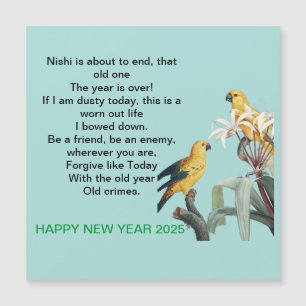 Geschenk für das neue Jahr 2025 Magnetkarte