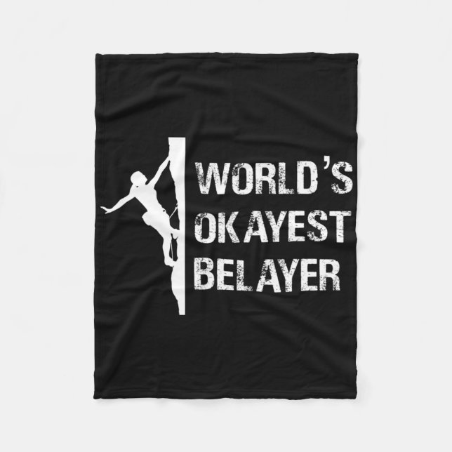 Geschenk für das okayeste Mädchen beim Sichern, Kl Fleecedecke (Vorderseite)