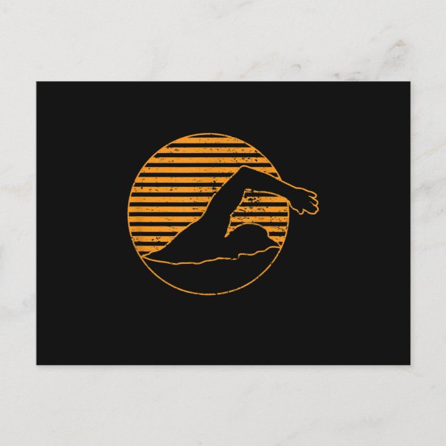 Geschenk für das Schwimmbad Ankündigungspostkarte (Vorderseite)