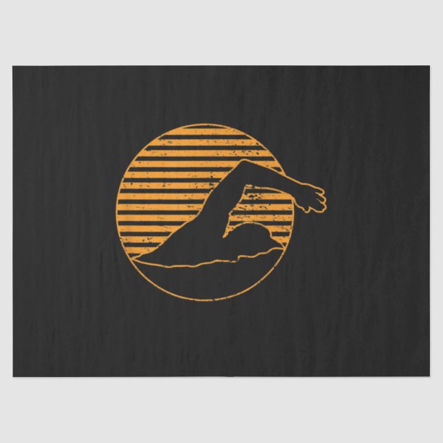 Geschenk für das Schwimmbad Seidenpapier (Vorderseite)