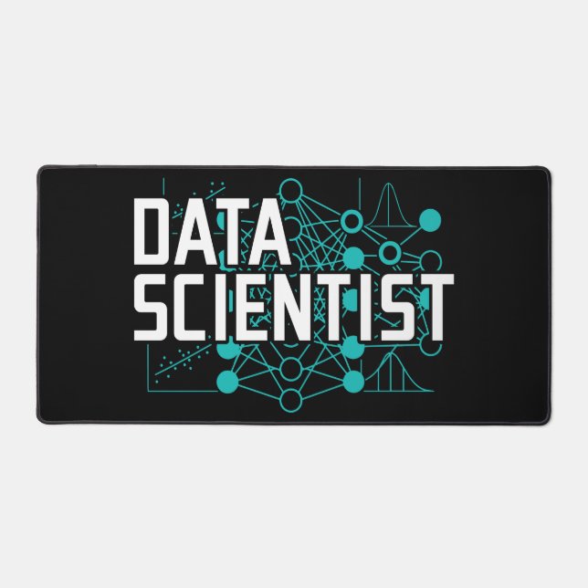 Geschenk für Data Scientist Data Analyst Schreibtischunterlage (Vorderseite)