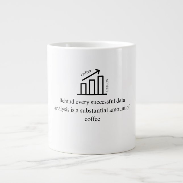 Geschenk für Datenanalytiker Jumbo-Tasse (Vorderseite)
