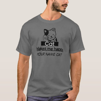 Geschenk für deine Katze, Katze macht mich glückli T-Shirt