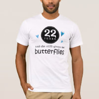 Geschenk für den 22. Hochzeitstag Schmetterling