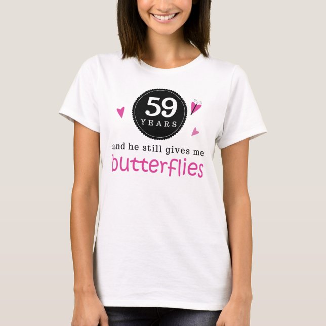 Geschenk für den 59. Hochzeitstag T-Shirt (Vorderseite)