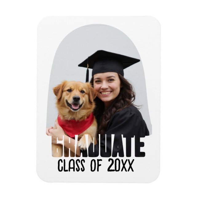 Geschenk für den benutzerdefinierten Foto-Graduate Magnet (Vertikal)