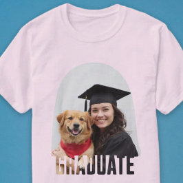 Geschenk für den benutzerdefinierten Foto-Graduate T-Shirt