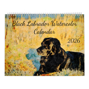 Geschenk für den Besitzer eines schwarzen Labrador Kalender