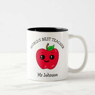 Geschenk für den besten Lehrer der Welt Zweifarbige Tasse