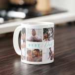 Geschenk für den besten Vater je Familie Foto Coll Kaffeetasse<br><div class="desc">Zeigen Sie Ihrem phantastischen Vater, wie wunderbar und liebt er ist mit unserer stilvollen "Best Vater Ever" Custom 8 Foto Collage Tasse. Das Design zeichnet sich durch "Best Vater Ever" in einem stilvollen Aqua-Typografie-Design aus und ist mit 8 eigenen Fotos für die ganze Familie abgestimmt. Großartiges Geschenk für den Tag...</div>